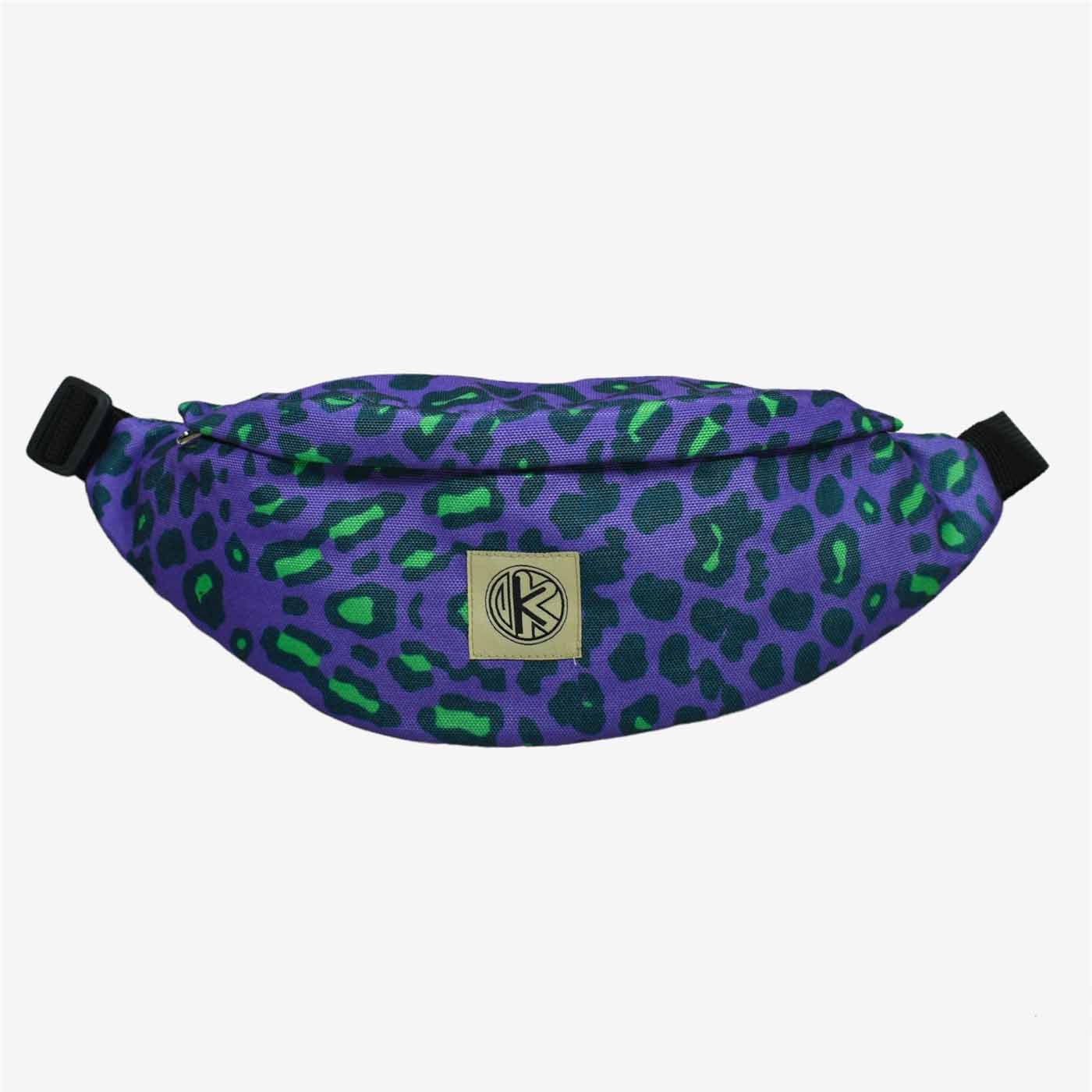 belt bag leopard purple