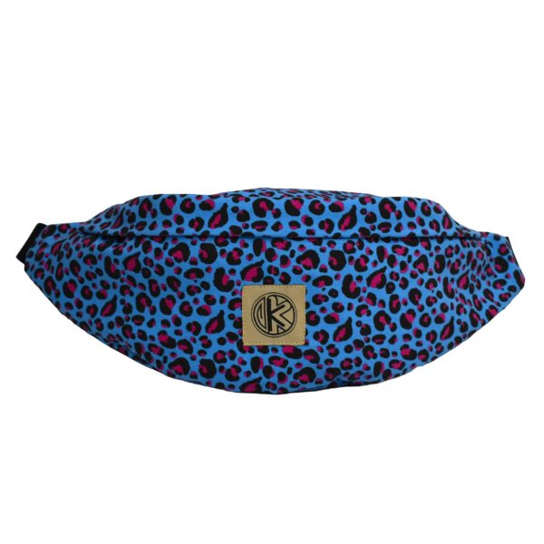 Belt bag leopard blue