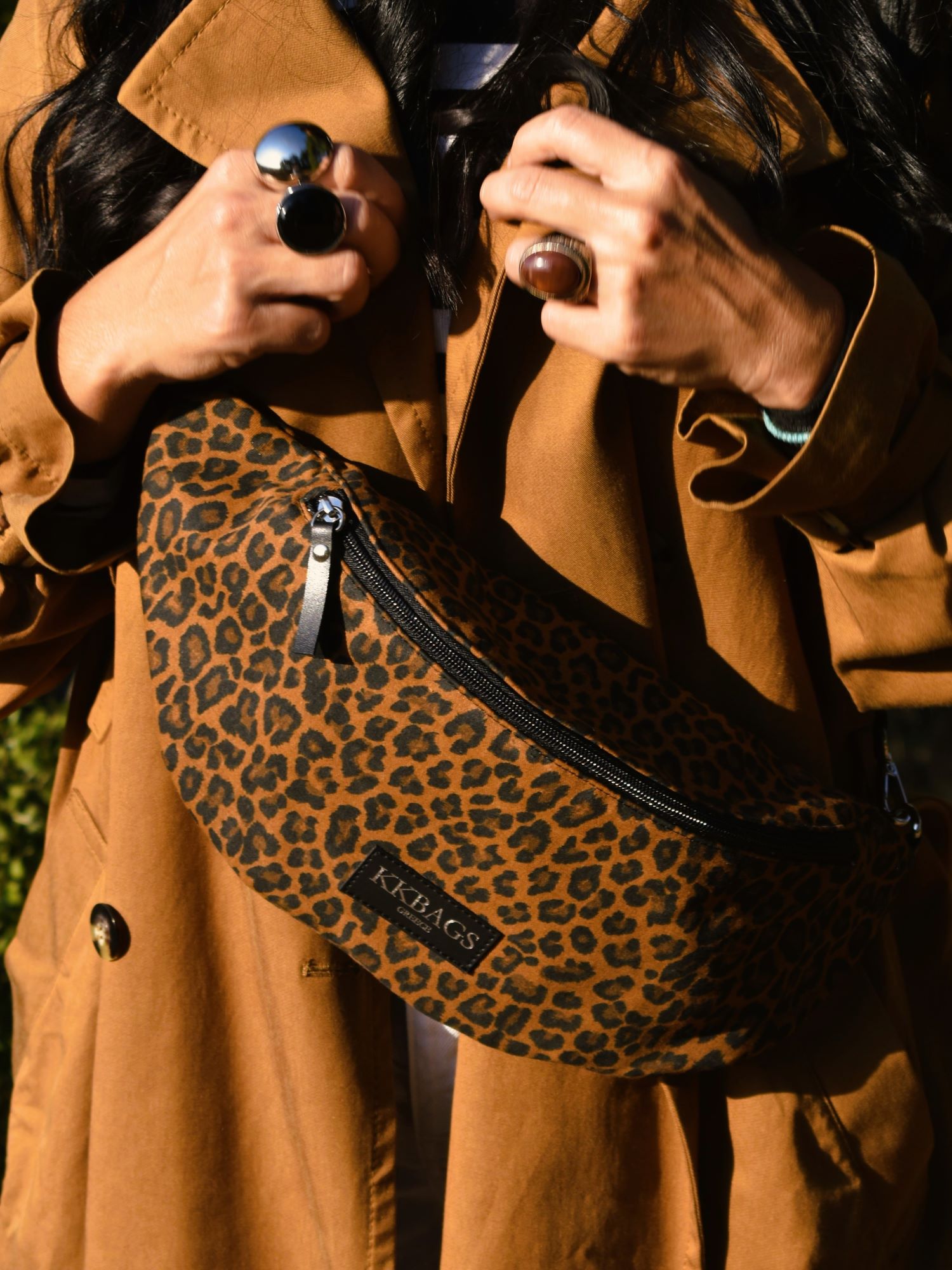 Belt bag Simona leopard brown