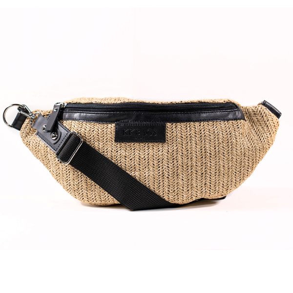 KIRA RAFFIA NATURAL BELT BAG