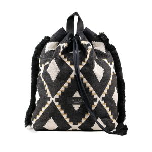 Maya black and white packpack