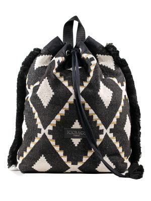 Maya black and white packpack