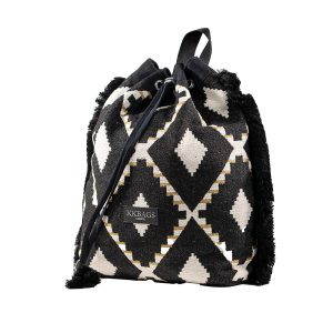Maya black and white packpack