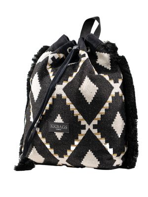 Maya black and white packpack