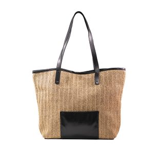 RAPHAELA NATURAL RAFFIA ΤΣΑΝΤΑ ΩΜΟΥ