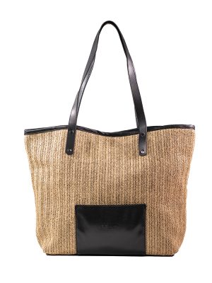 RAPHAELA NATURAL RAFFIA ΤΣΑΝΤΑ ΩΜΟΥ