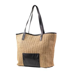 RAPHAELA NATURAL RAFFIA ΤΣΑΝΤΑ ΩΜΟΥ