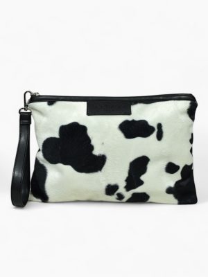 ΤΣΑΝΤΑ ΧΕΙΡΟΣ JULIAN COW BLACK AND WHITE