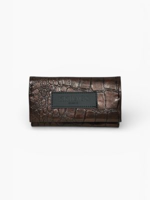 TOBACCO CASE CROCO BROWN