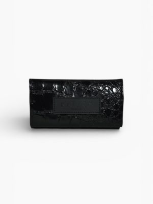 TOBACCO CASE CROCO BLACK