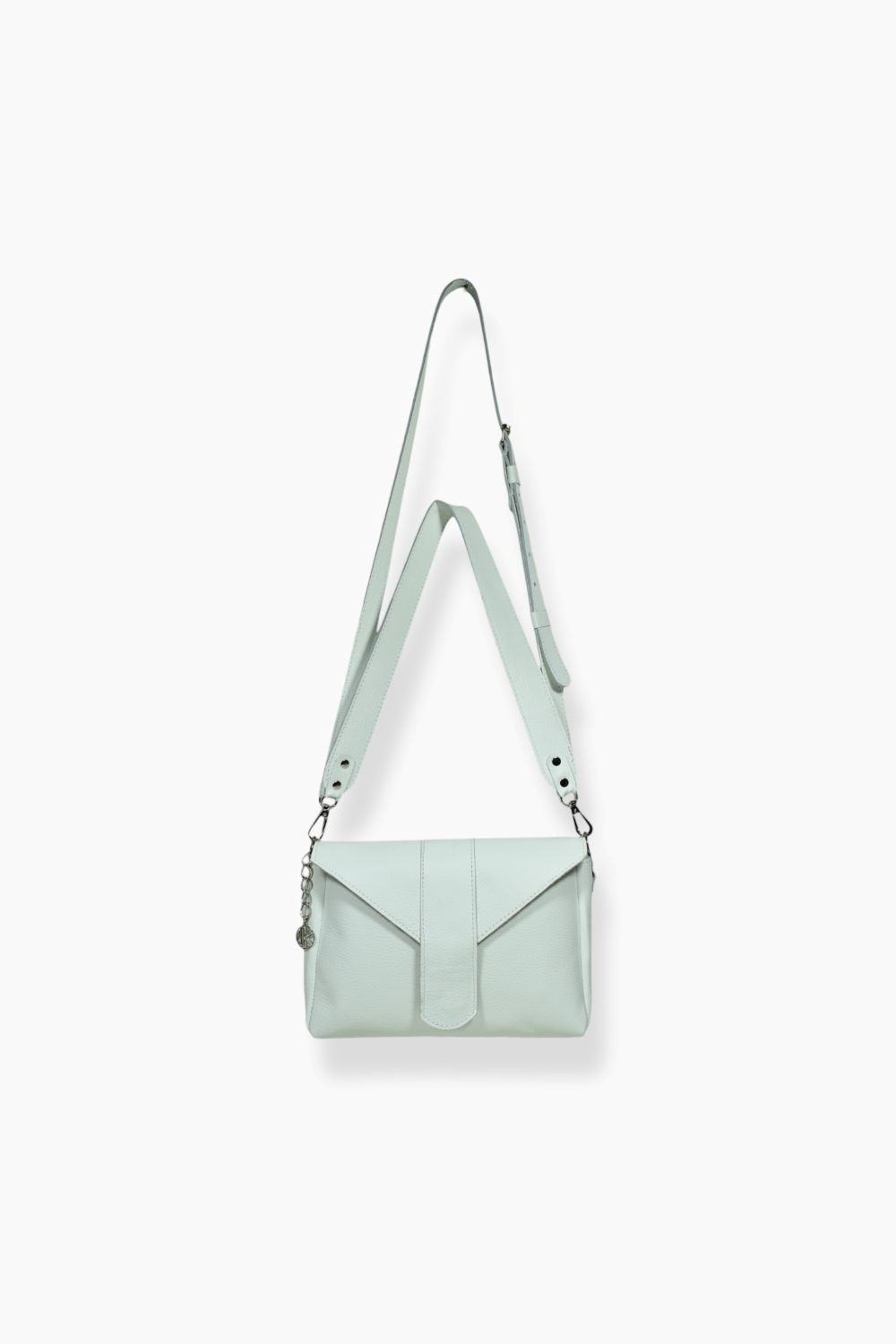 ΤΣΑΝΤΑ ΧΙΑΣΤΙ NERO WHITE LEATHER ΤΣΑΝΤΑ ΧΙΑΣΤΙ NERO WHITE LEATHER