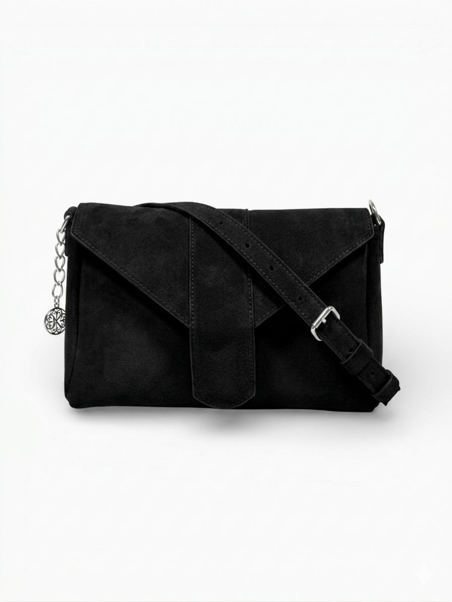 ΤΣΑΝΤΑ ΧΙΑΣΤΙ NERO ΜΑΥΡΗ SUEDE ΤΣΑΝΤΑ ΧΙΑΣΤΙ NERO ΜΑΥΡΗ SUEDE