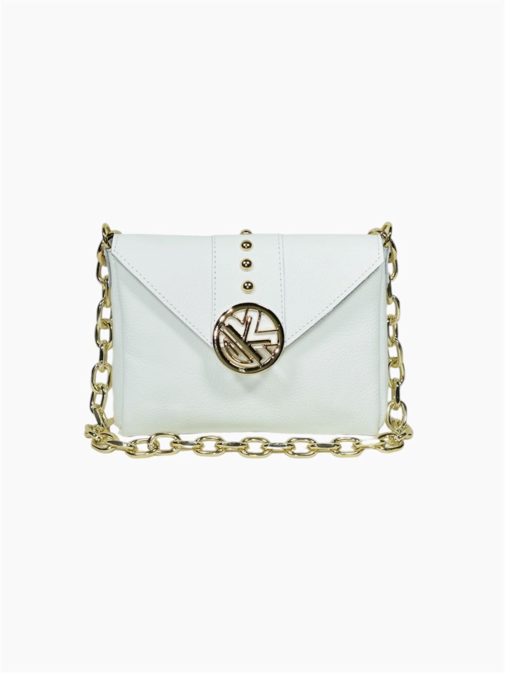 ΤΣΑΝΤΑ ΧΙΑΣΤΙ ROCK DIAMOND WHITE LEATHER