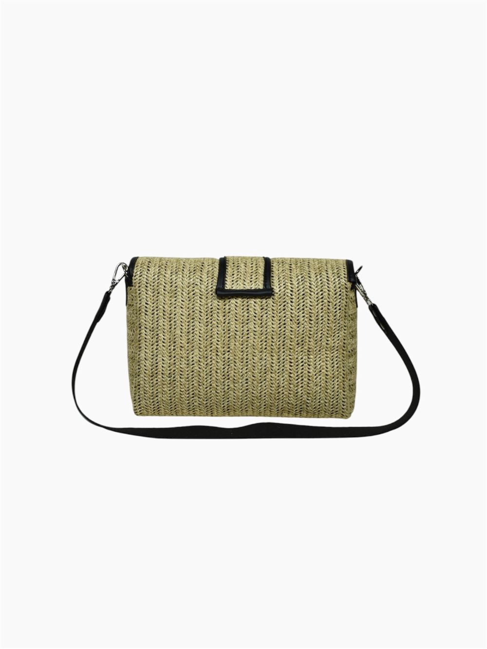 ΤΣΑΝΤΑ ΧΙΑΣΤΙ NERO NATURAL RAFFIA